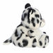 Palm Pals Kaia Snow Leopard plush side profile with soft bean-filled body