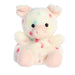 Palm Pals Patsy Funfetti Pig plush toy with pastel pink snout and colorful sprinkle spots