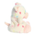 Side view of Palm Pals Patsy Funfetti Pig showing soft plush body and funfetti pattern