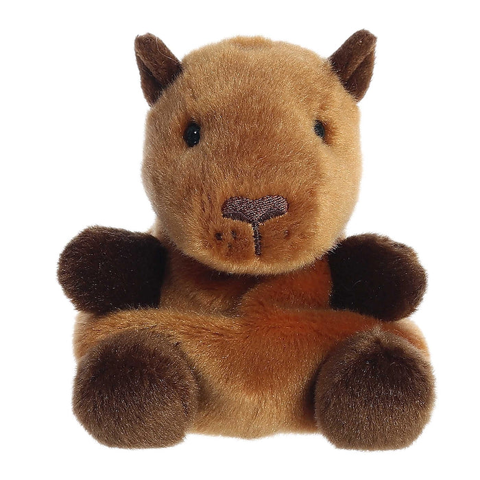 Palm Pals Sid Capybara plush toy sitting upright with soft brown fur