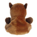 Back view of Palm Pals Sid Capybara plush showing rounded shape and soft fabric