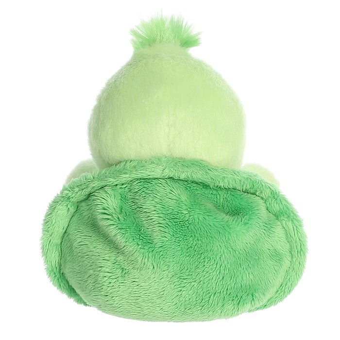 Palm Pals Tiny Turtle plush back view highlighting soft green shell and rounded design