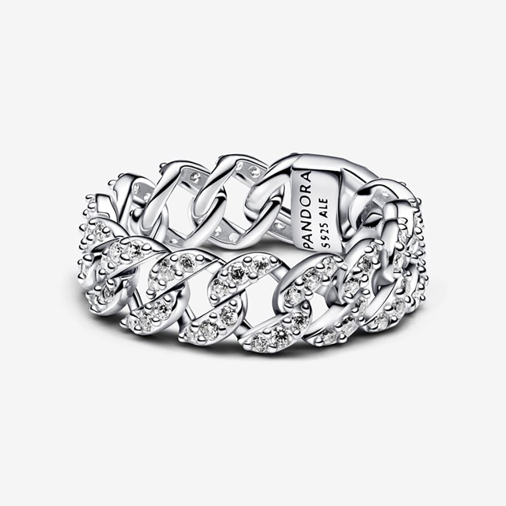 PANDORA Pavé Cuban Chain Ring