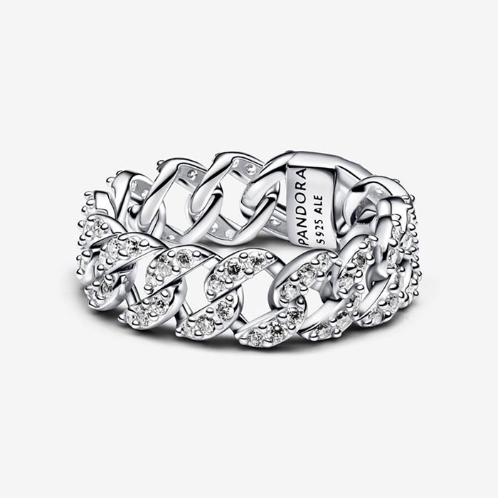 Pandora - Pavé Cuban Chain Ring - Pandora ring - Pandora near me - Promise ring - Gifts for her - Gift ideas