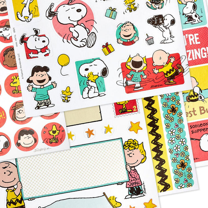 Snoopy Reading Sticker Peanuts® Snoopy and Friends Sticker Book for Crafting - Annies Hallmark ...