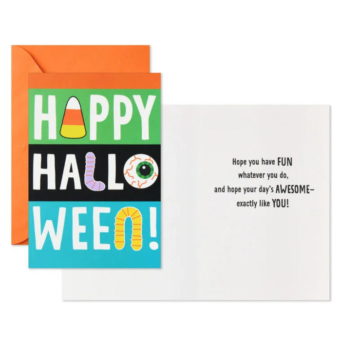 Hallmark : Playful Lettering Halloween Cards Pack