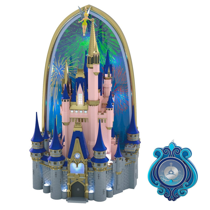 Hallmark : 2026 Keepsake Magic Kingdom Cinderella Castle Tree Topper With Light and Sound, 10.75" (370)