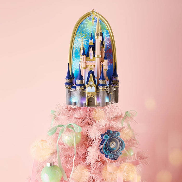 Hallmark : 2026 Keepsake Magic Kingdom Cinderella Castle Tree Topper With Light and Sound, 10.75" (370)