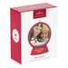 Hallmark 2026 Mom and Me snow globe ornament gift box with red crown logo and photo holder design