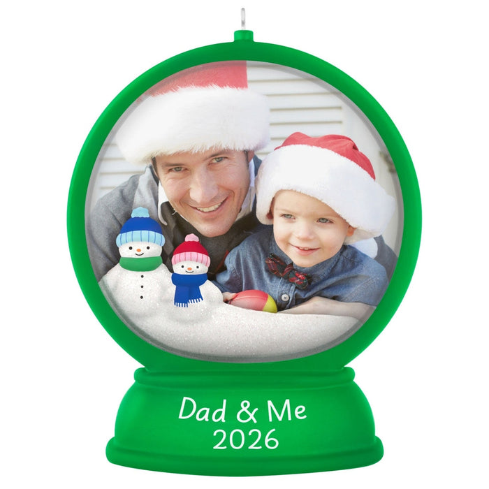 Hallmark : 2026 Keepsake Dad and Me Snow Globe 2026 Photo Frame Ornament (87)