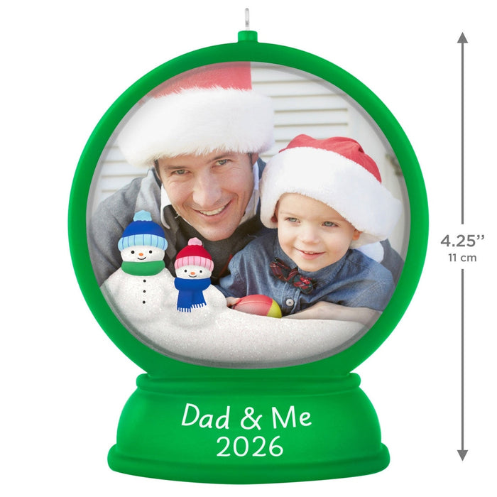 Hallmark : 2026 Keepsake Dad and Me Snow Globe 2026 Photo Frame Ornament (87)