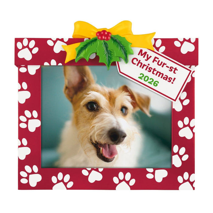 Hallmark : 2026 Keepsake My Fur-st Christmas 2026 Photo Frame Ornament (211)