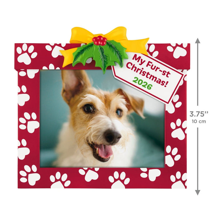 Hallmark : 2026 Keepsake My Fur-st Christmas 2026 Photo Frame Ornament (211)