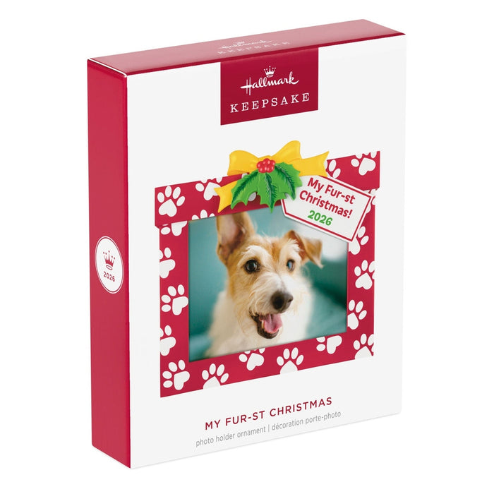 Hallmark : 2026 Keepsake My Fur-st Christmas 2026 Photo Frame Ornament (211)