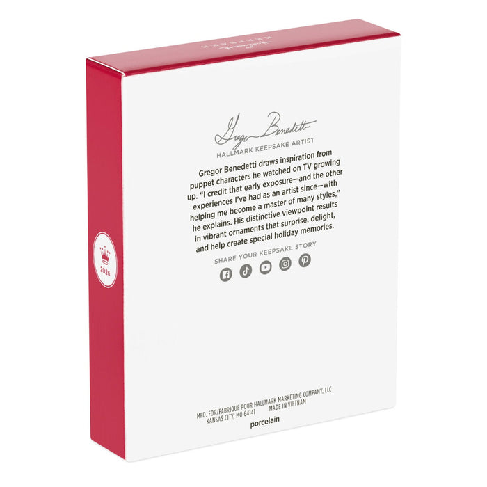 Product packaging with red and white design, featuring text and a logo.