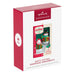 Side view of 2026 Hallmark Nifty Fifties snowman ornament box with 3D depth and crown emblem