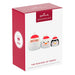 Hallmark Keepsake Christmas ornament packaging with three characters on a white background