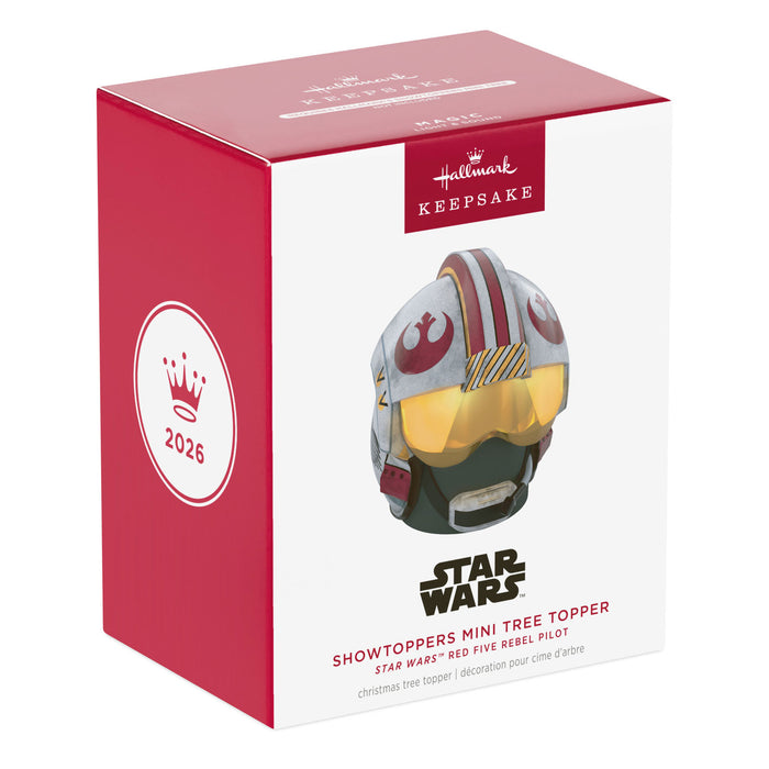 Hallmark : 2026 Keepsake ShowToppers Mini Tree Topper Star Wars™ Red Five Rebel Pilot (393)