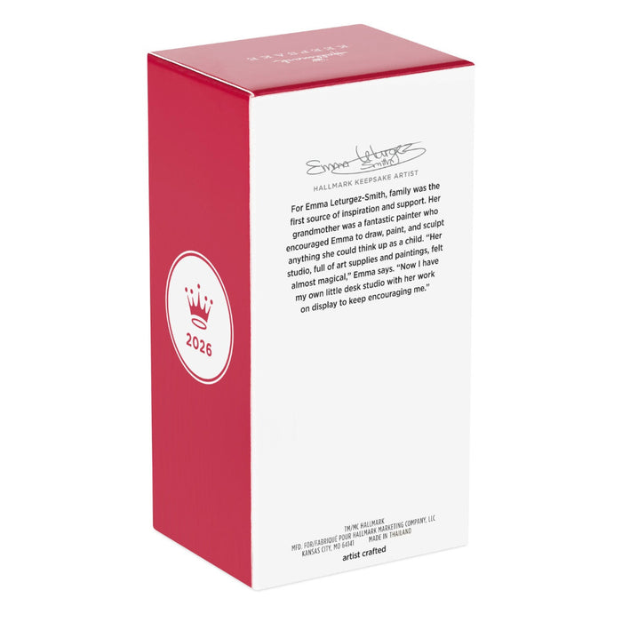 Red and white box with text and a logo on a white background