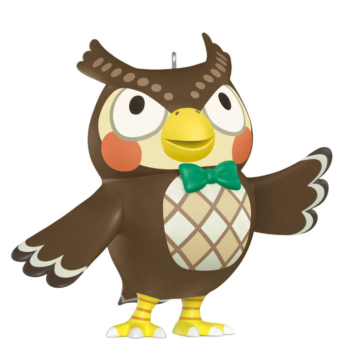 Cartoon owl character with a bow tie on a white background