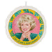 Decorative plate with a woman's portrait and text 'Can I ask a dumb question?' on a white background