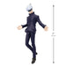 Action figure in a dark outfit with a white cap on a white background