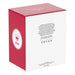 Red and white box with a crown logo and text on a white background