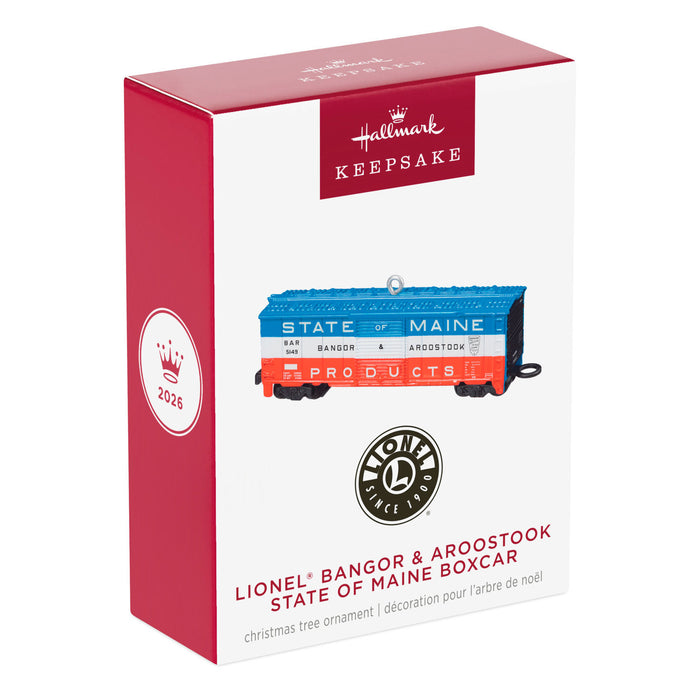 Hallmark : 2026 Keepsake LIONEL® Bangor & Aroostook State of Maine Boxcar (185)
