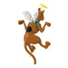 Animated character with wings and a yellow hat on a white background