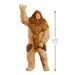 Toy figure of a creature with dimensions indicated on a white background