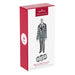 Hallmark 2026 Bob ornament back view showing green stained striped suit