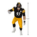 Cameron Heyward 2026 Hallmark Keepsake ornament in Steelers black and gold uniform