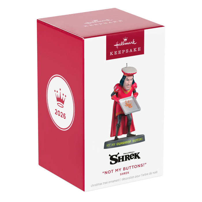 Hallmark : 2026 Keepsake "Not My Buttons!" Shrek (219)