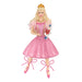 Barbie in the Nutcracker porcelain ornament pink glitter dress gold tiara red accents