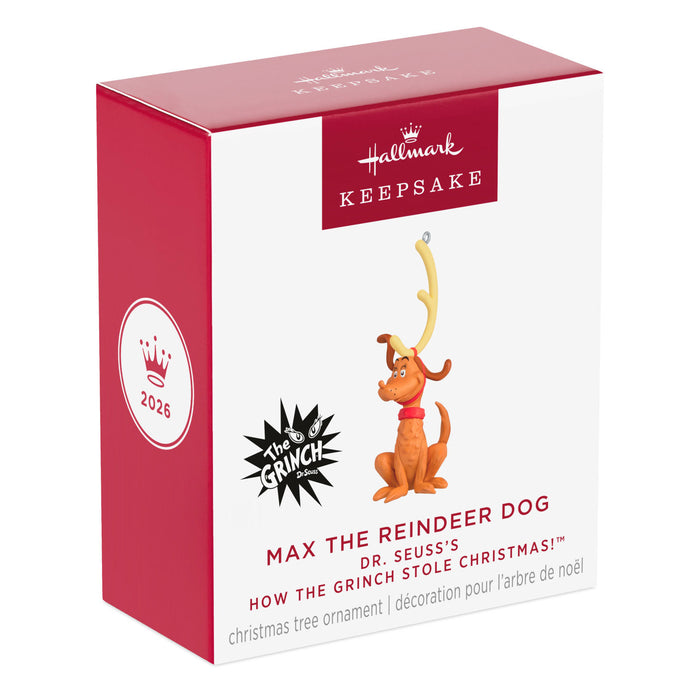Hallmark : 2026 Keepsake Max the Reindeer Dog Dr. Seuss's How the Grinch Stole Christmas!™ (196)
