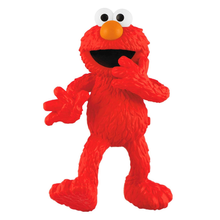 Red plastic Tickle Me Elmo 2026 Hallmark ornament full body standing pose white background