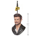 Bust figure with leather jacket and decorative elements, shown with dimensions on a white background