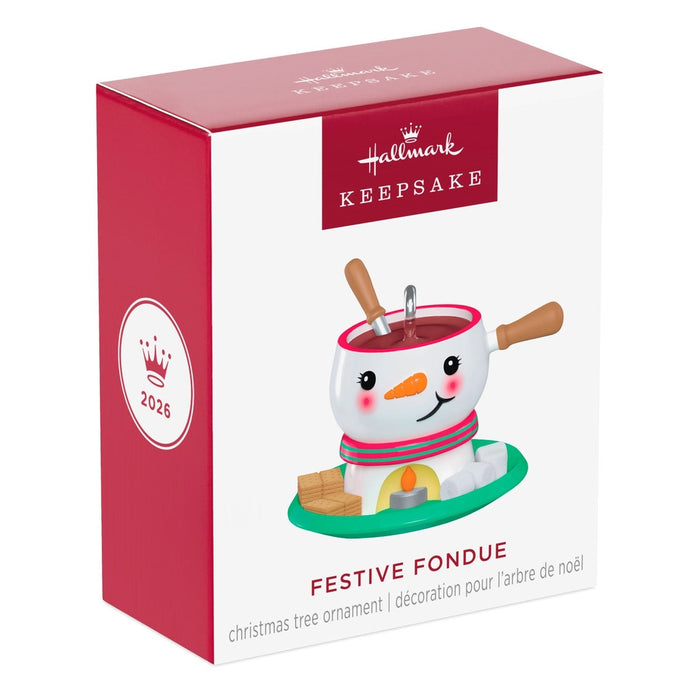 Hallmark : 2026 Keepsake Mini Festive Fondue Ornament, 1" (352)