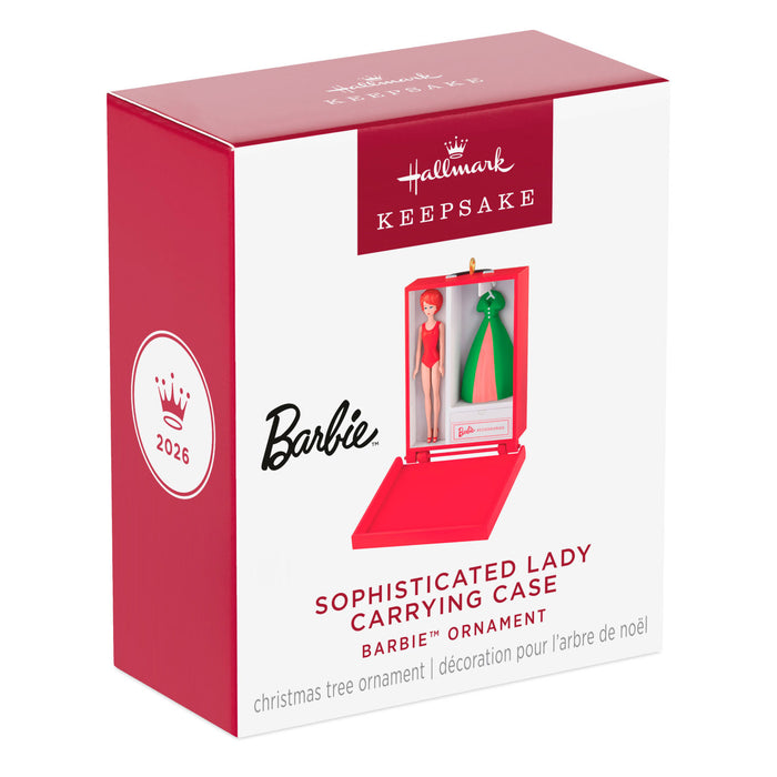 Hallmark : 2026 Keepsake Sophisticated Lady Carrying Case Barbie™ Ornament (365)