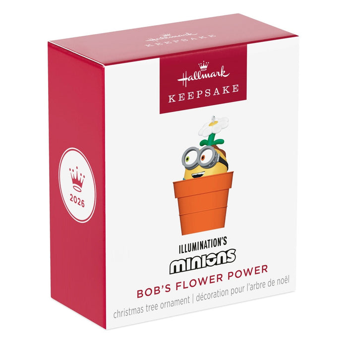 Hallmark : 2026 Keepsake Mini Minions Bob's Flower Power Ornament, 1.25" (349)