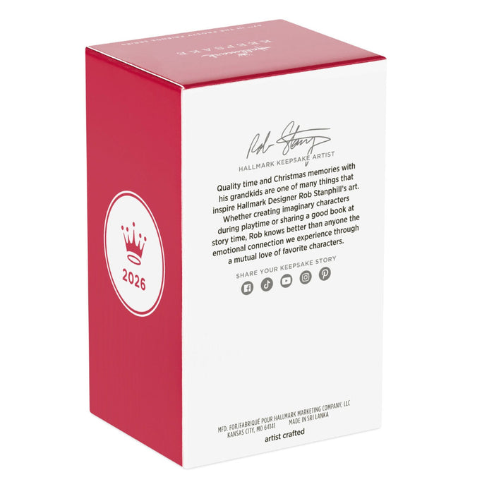 Red and white box with Hallmark logo and text on a white background