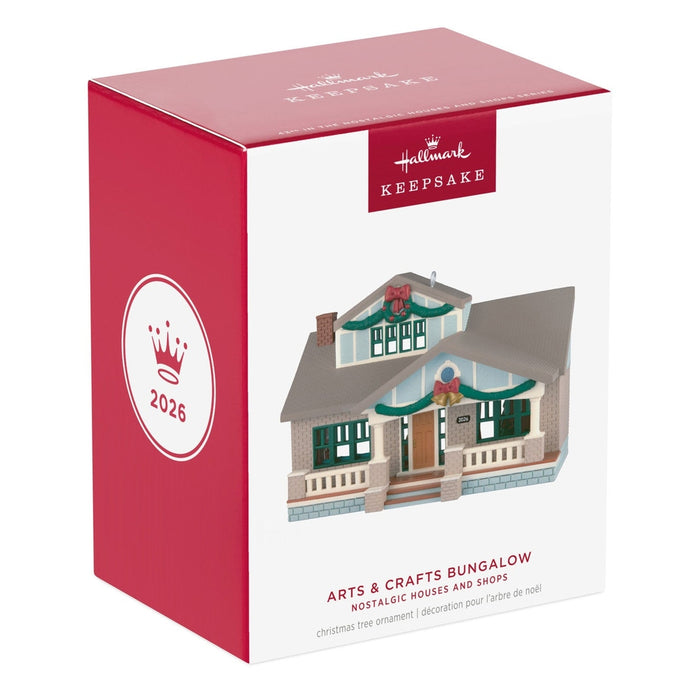 Hallmark : 2026 Keepsake Arts & Crafts Bungalow 43rd in the Nostalgic Houses and Shops series (27)