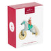 Hallmark 2026 A Pony for Christmas ornament box packaging with red and white design
