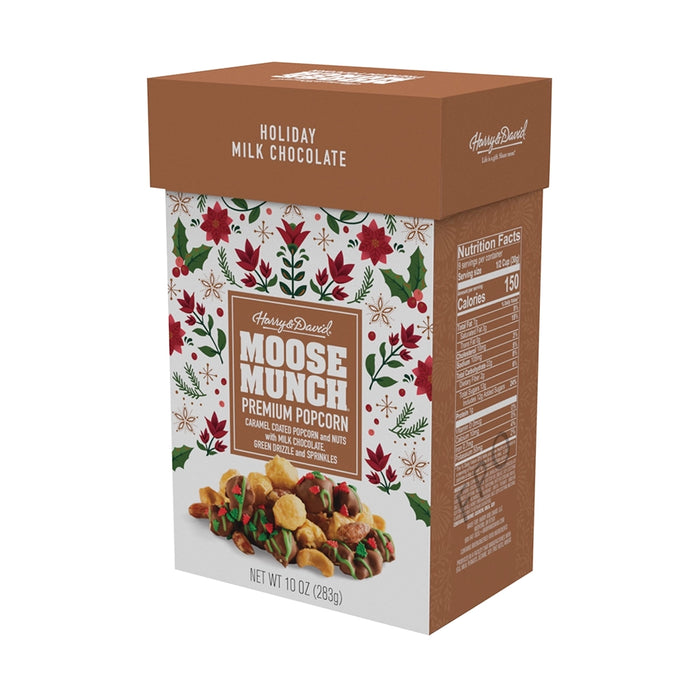 Holiday milk chocolate popcorn