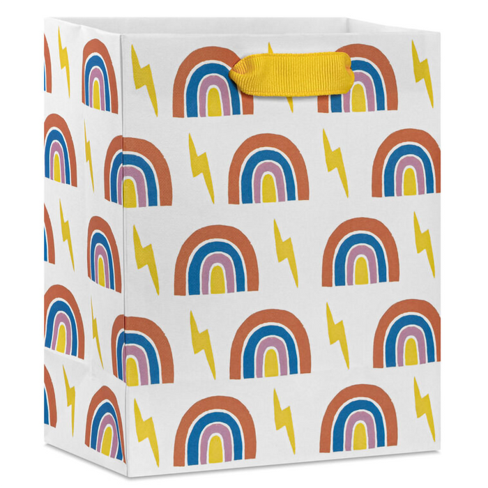 Hallmark : 6.5" Rainbows and Lightning Bolts Small Gift Bag