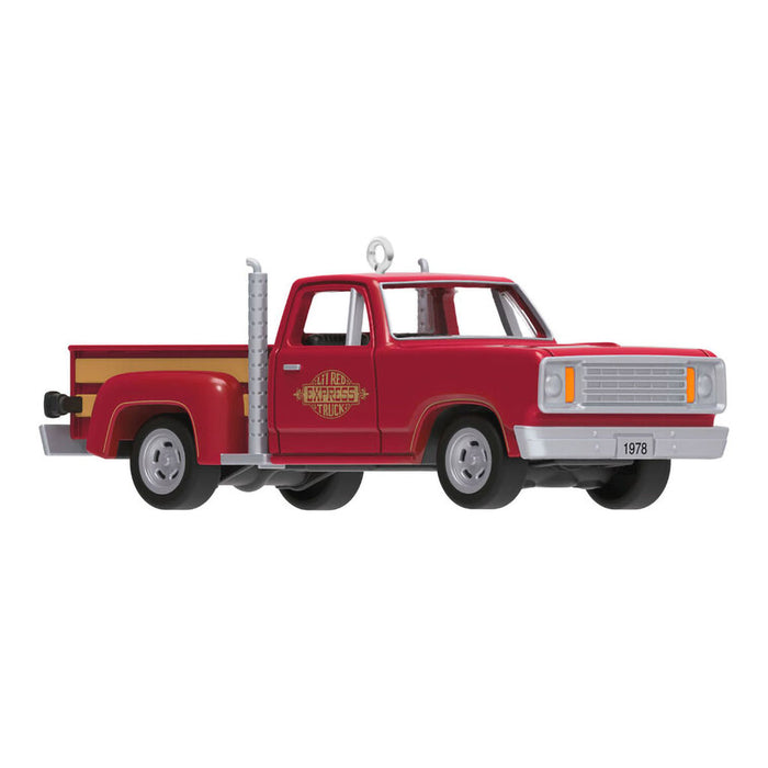 Hallmark : 2025 Keepsake Mini Lil' American Trucks 1978 Dodge Li'l Red Express Truck Ornament, 0.75" (374)