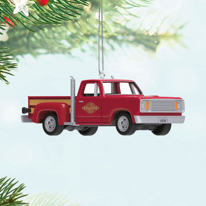 Hallmark : 2025 Keepsake Mini Lil' American Trucks 1978 Dodge Li'l Red Express Truck Ornament, 0.75" (374)