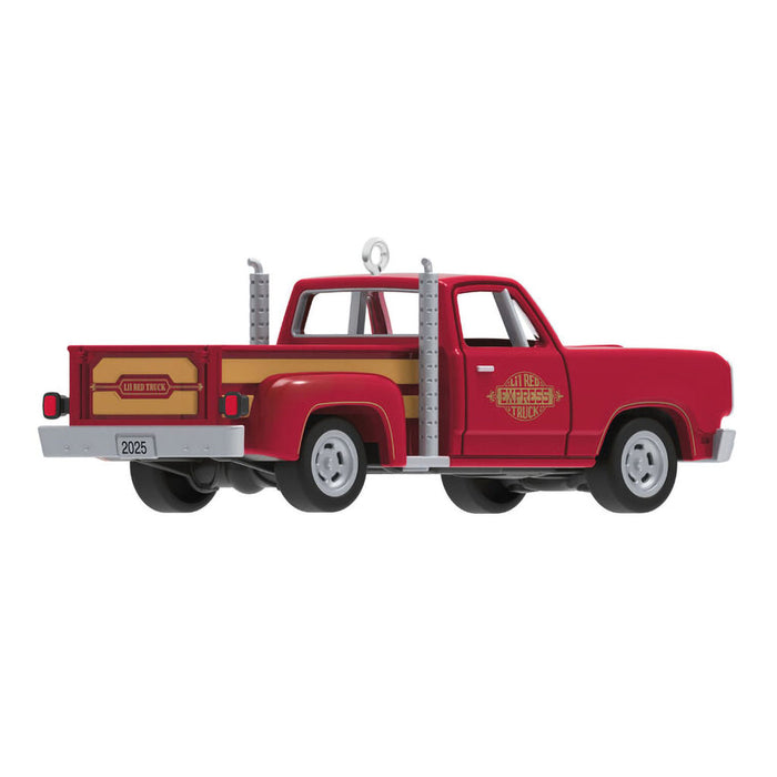 Hallmark : 2025 Keepsake Mini Lil' American Trucks 1978 Dodge Li'l Red Express Truck Ornament, 0.75" (374)