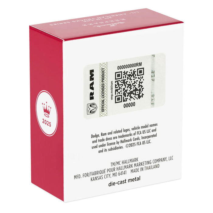 Hallmark : 2025 Keepsake Mini Lil' American Trucks 1978 Dodge Li'l Red Express Truck Ornament, 0.75" (374)