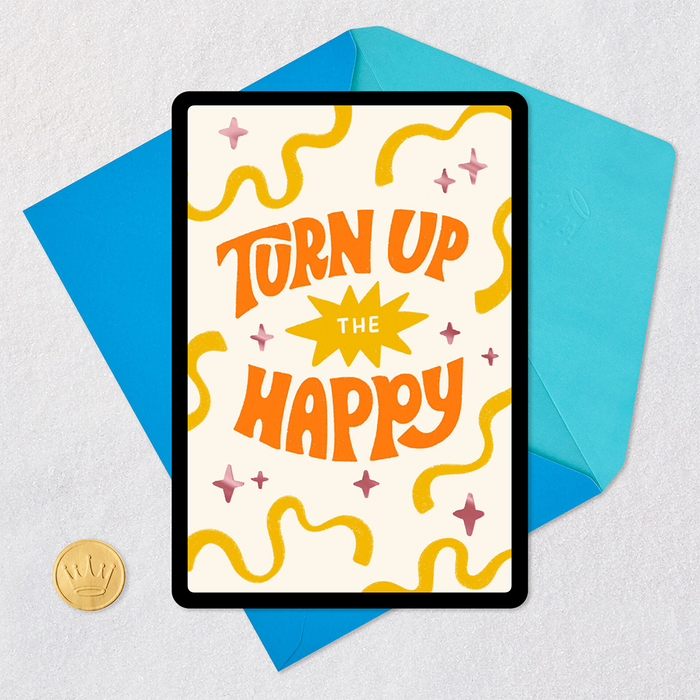 Turn Up the Happy Venmo Birthday Card